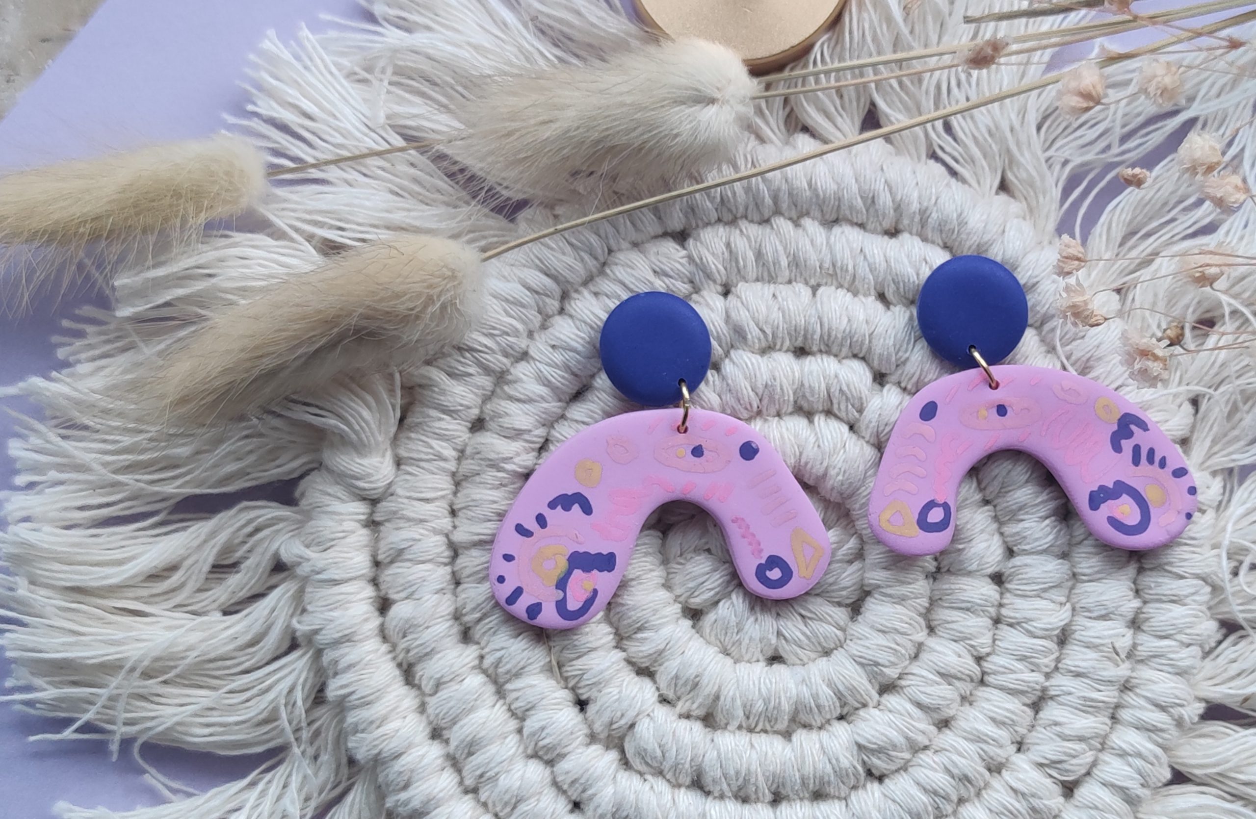 Modern Pink C Dangles