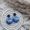 Modern Blue Floral Dangles