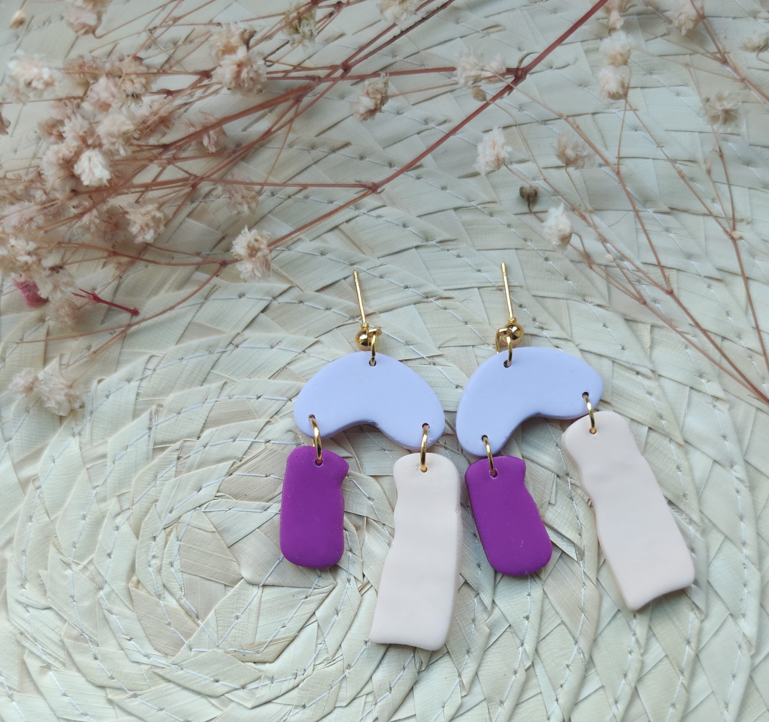 Modern Pastel asymmetric dangles